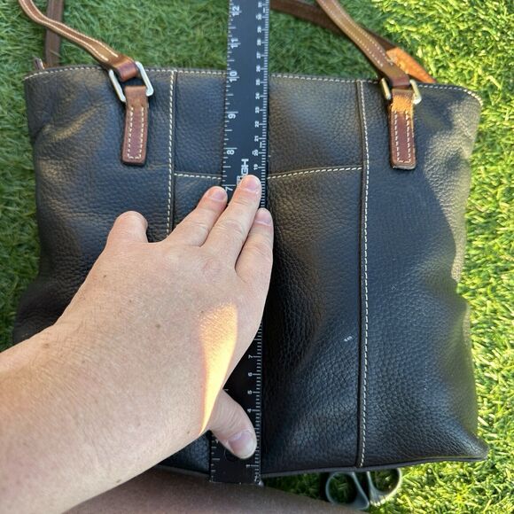 Dooney and Bourke‎ Lexington Shopper Black Brown Genuine Pebble Leather - Picture 14 of 16
